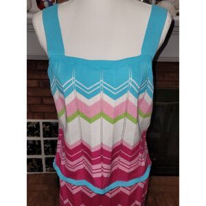 NEW YORK & CO 2 Piece Knitted Large Halter Top & XL Mermaid Style Maxi Skirt NWT